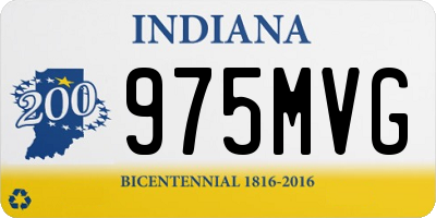 IN license plate 975MVG