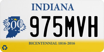 IN license plate 975MVH