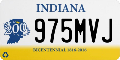 IN license plate 975MVJ