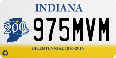 IN license plate 975MVM