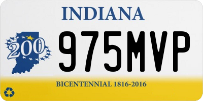 IN license plate 975MVP