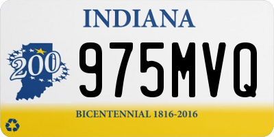 IN license plate 975MVQ