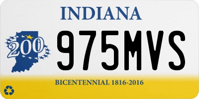 IN license plate 975MVS