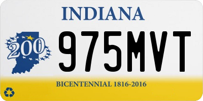 IN license plate 975MVT