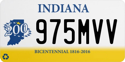 IN license plate 975MVV