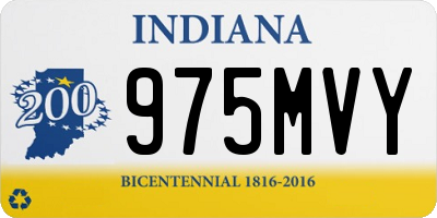 IN license plate 975MVY