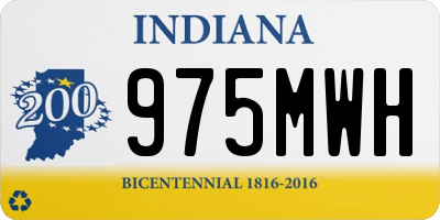 IN license plate 975MWH