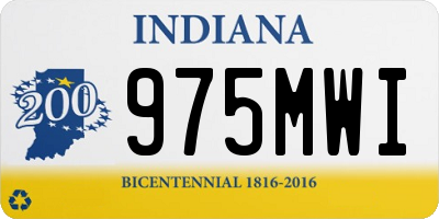 IN license plate 975MWI