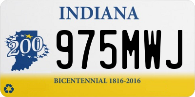 IN license plate 975MWJ