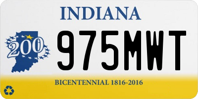 IN license plate 975MWT