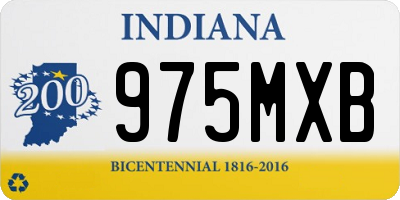 IN license plate 975MXB