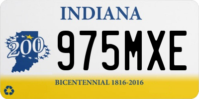 IN license plate 975MXE