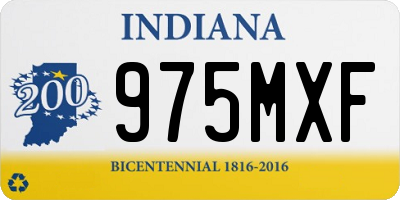 IN license plate 975MXF