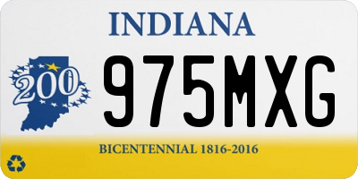 IN license plate 975MXG
