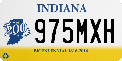 IN license plate 975MXH