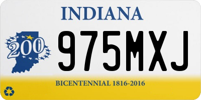 IN license plate 975MXJ
