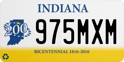 IN license plate 975MXM