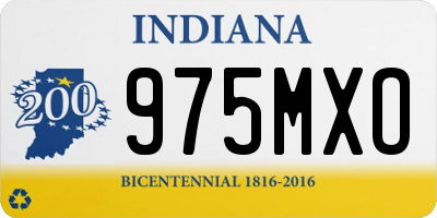 IN license plate 975MXO