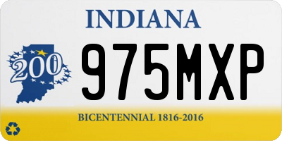 IN license plate 975MXP