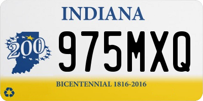 IN license plate 975MXQ