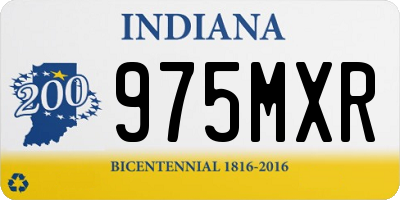 IN license plate 975MXR