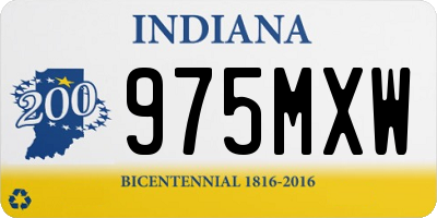 IN license plate 975MXW