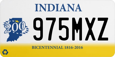IN license plate 975MXZ