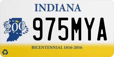 IN license plate 975MYA