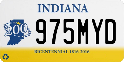 IN license plate 975MYD