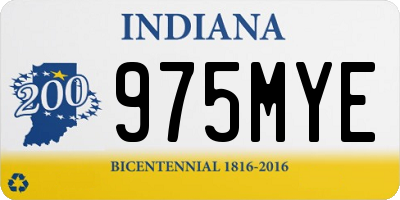 IN license plate 975MYE