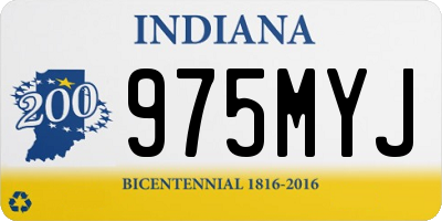 IN license plate 975MYJ