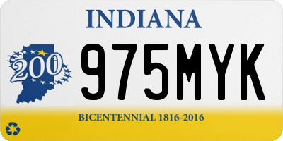 IN license plate 975MYK