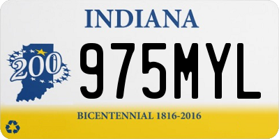 IN license plate 975MYL