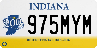 IN license plate 975MYM