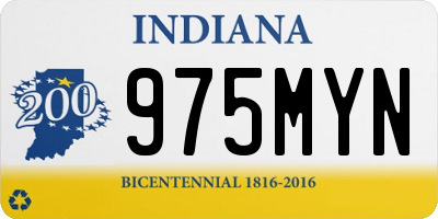 IN license plate 975MYN