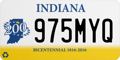 IN license plate 975MYQ