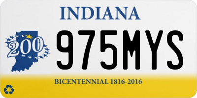 IN license plate 975MYS