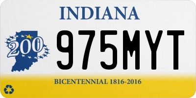 IN license plate 975MYT