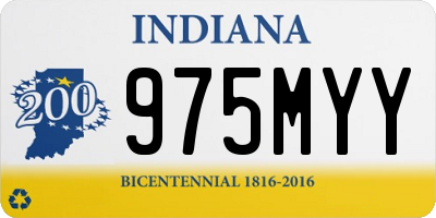 IN license plate 975MYY