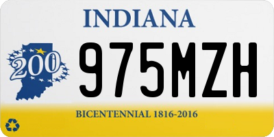 IN license plate 975MZH