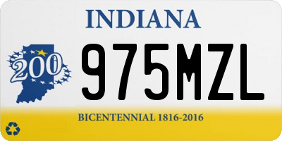 IN license plate 975MZL