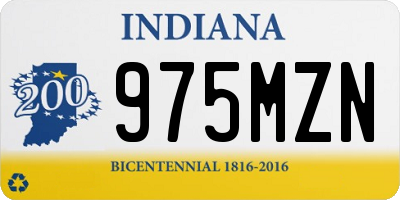 IN license plate 975MZN