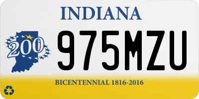 IN license plate 975MZU