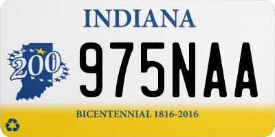IN license plate 975NAA
