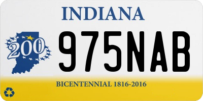 IN license plate 975NAB
