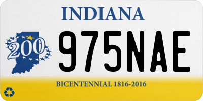 IN license plate 975NAE