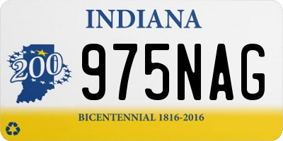 IN license plate 975NAG