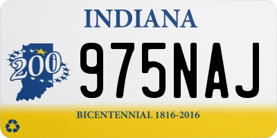 IN license plate 975NAJ