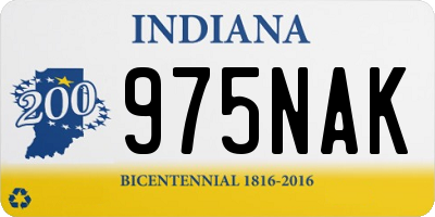 IN license plate 975NAK