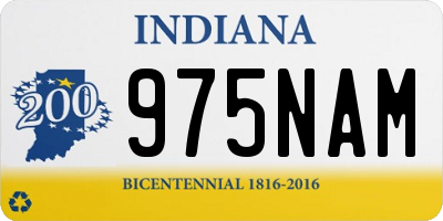 IN license plate 975NAM